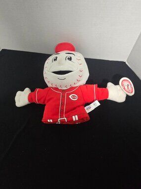 Cincinnati Reds Mr. Red Bleacher Creatures Hand Puppet Plush MLB Mascot NWT